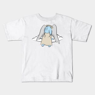 Angel sitting on cloud Kids T-Shirt